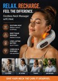 Cordless Neck Massager with Heat – Pro Edition